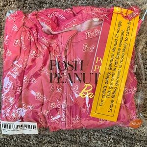Authentic POSH PEANUT BARBIE footed zip up
